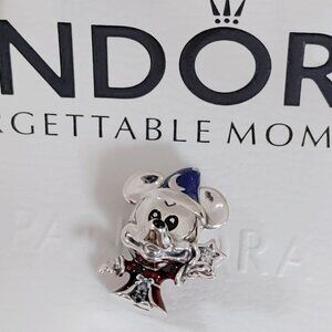 Pandora Sorcerer Apprentice Mickey Charm S925 Silver with box